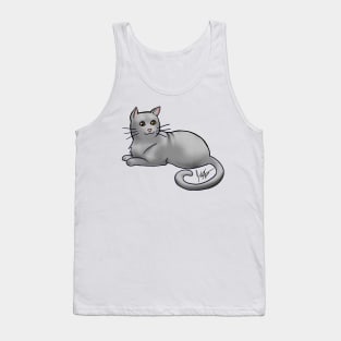 Cat - American Shorthair - Gray Tank Top